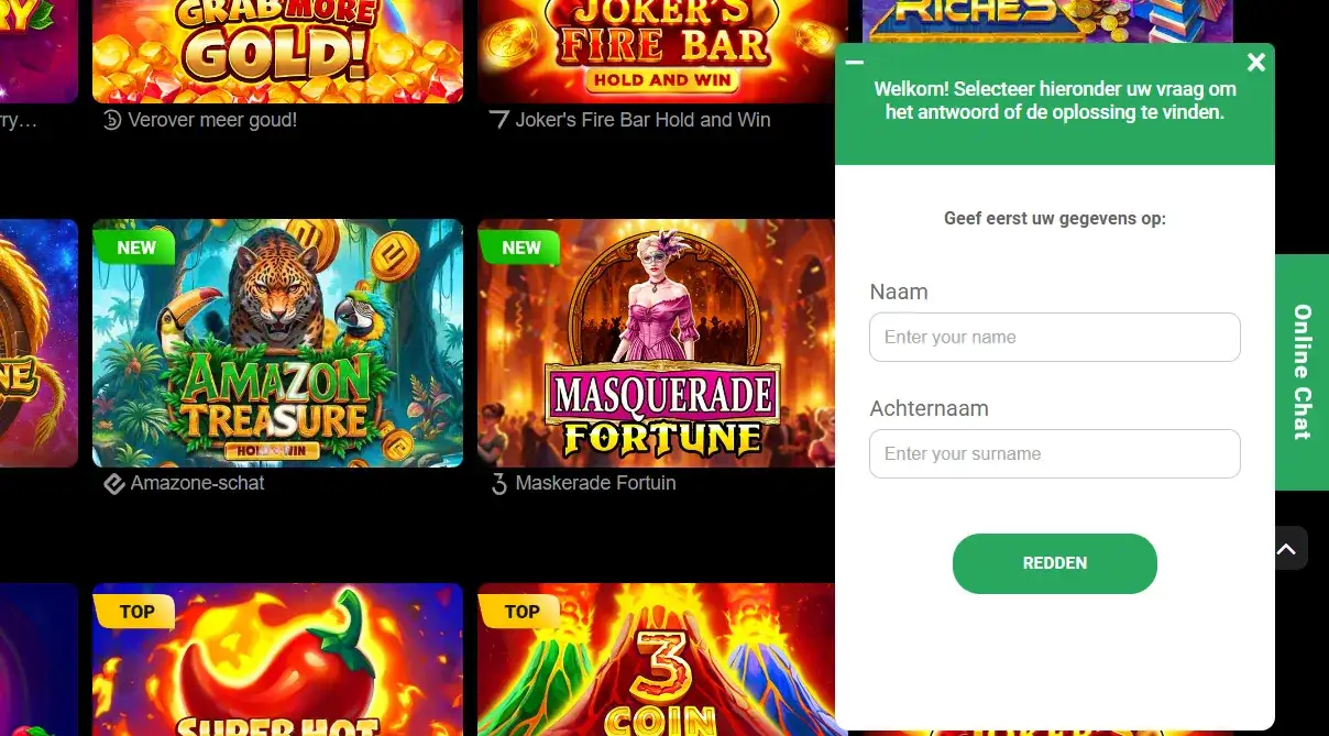 Klantenservice Patrick Spins – Nederlandstalige support online casino