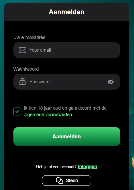 Registratie Patrick Spins casino – Maak account en ontvang welkomstbonus